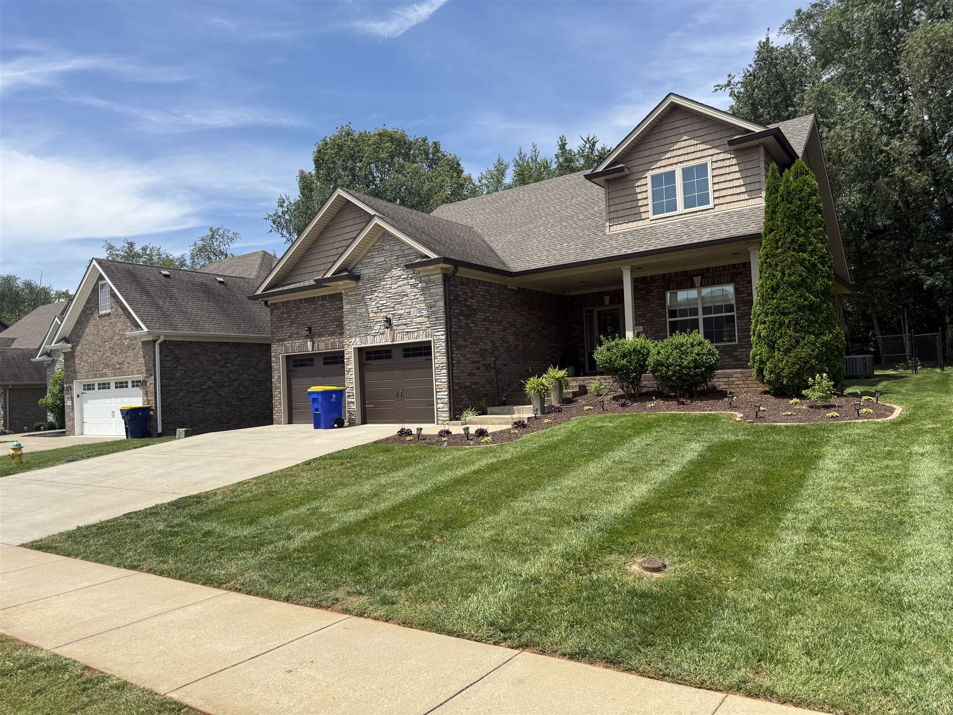 Big Chief lawn care at upscale residential property in Bowling Green Kentucky