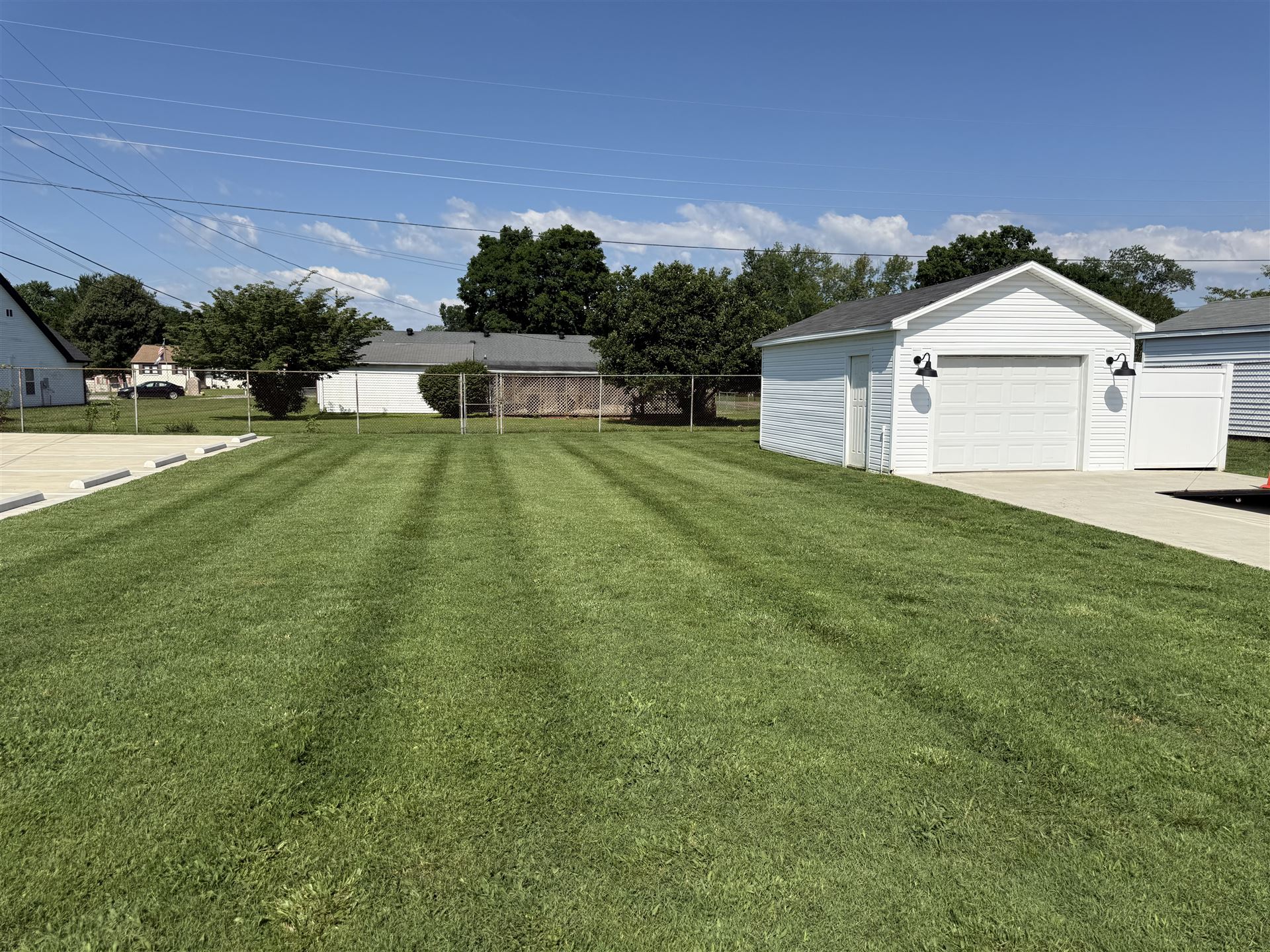 Big Chief lawn mowing at residential property in South Central Kentucky